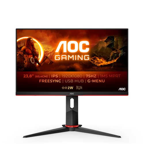 AOC Gaming 24G2U5 - 24 Zoll FHD Monitor, 75 Hz, 1ms, FreeSync...