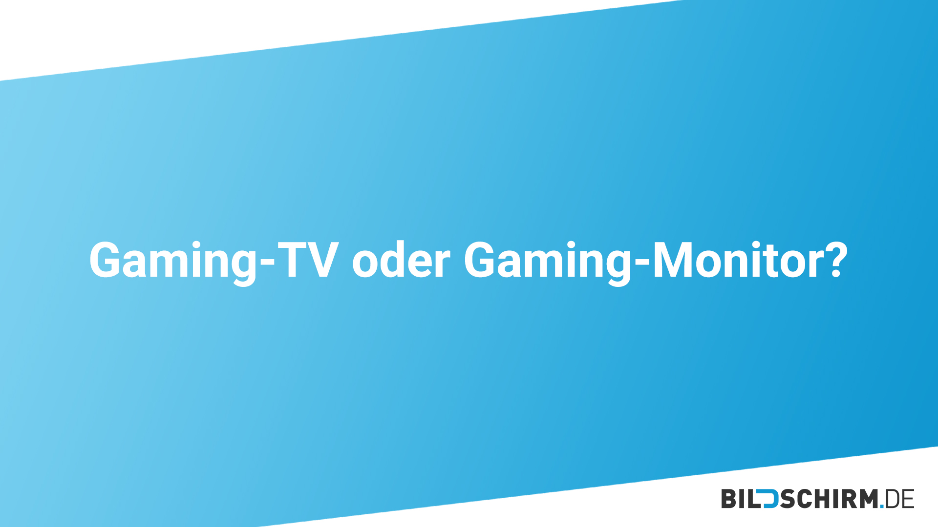Gaming TV Fernseher vs Gaming Monitor