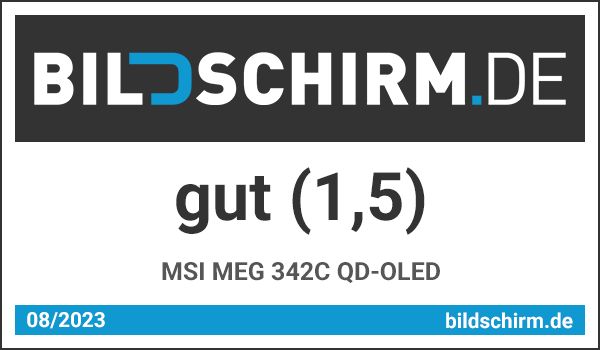 MSI MEG 342C QD-OLED - Bildschirm.de Award 2023